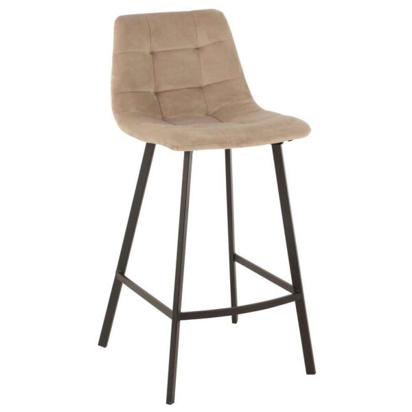 BARSTOOL OLIVIER  TEXTILE/METAL BEIGE