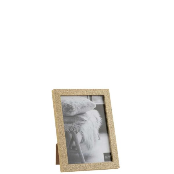 PHOTO FRAME 13X18 GLITTER WOOD GOLD MEDIUM