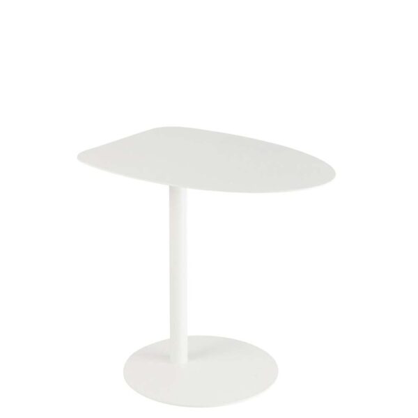 SIDE TABLE ICE METAL WHITE