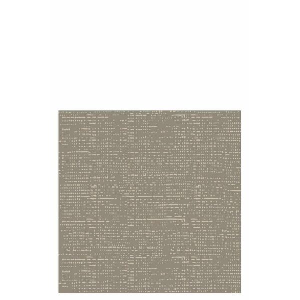 PACK 12 NAPKINS TEXTTILE TOUCH PAPER TAUPE LARGE