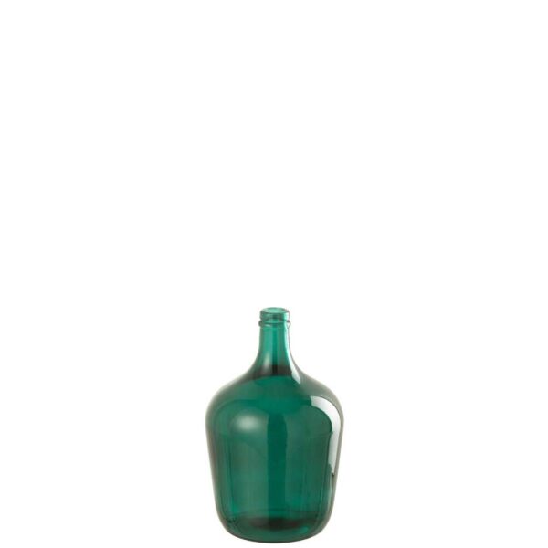 VASE BOTTLE GLASS GREEN