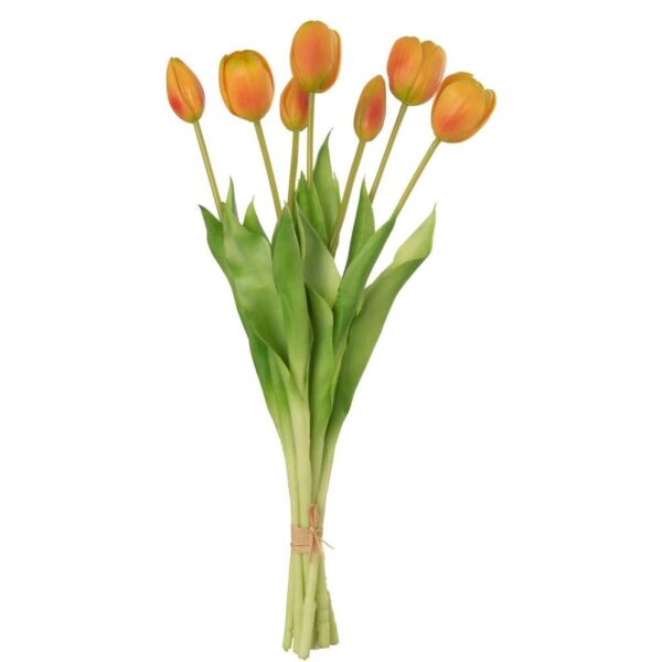 BOUQUET TULIPS 7PIECES PU ORANG ELARGE