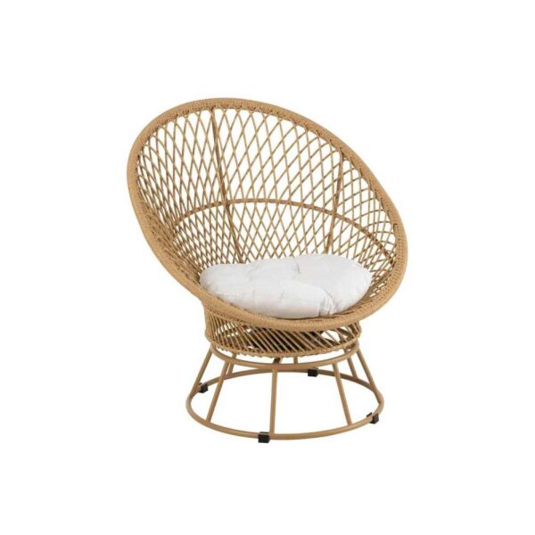 SOFA+CUSHIONS ZAYO TURN METAL/REED BEIGE