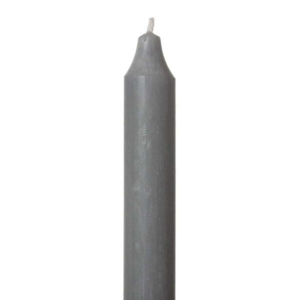 Kronelys Rustikk 2,2X30Cm 39 Lys Grå