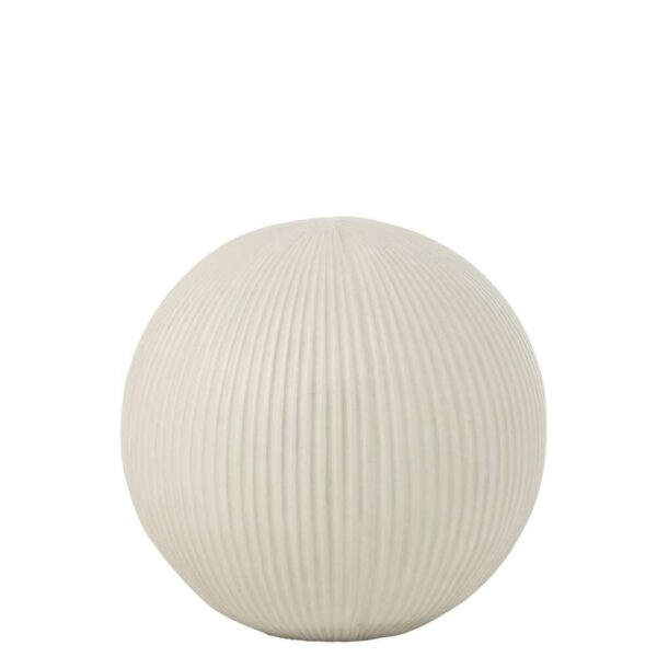 BALL DECO  CLAY  WHITE LARGE