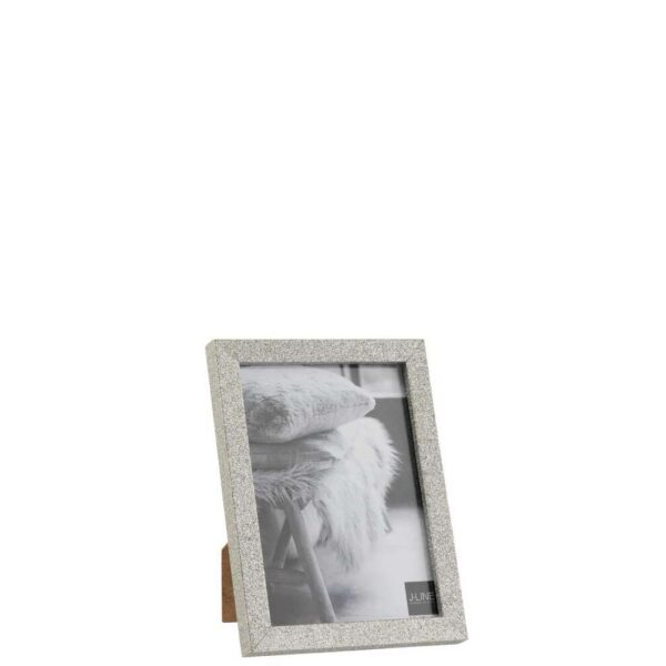 PHOTO FRAME 13X18 GLITTER WOOD SILVER MEDIUM
