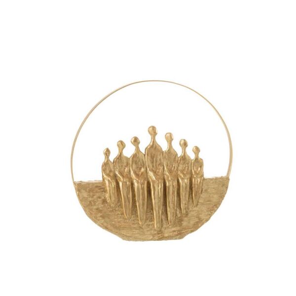 FIGURES 7PIECES CIRCLE POLY GOLD