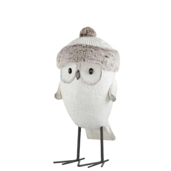 OWL HAT WINTER MAGNESIA WHITE/GREY LARGE
