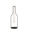 VASE 1 TUBE BOTTLE METAL/GLASS BLACK LARGE