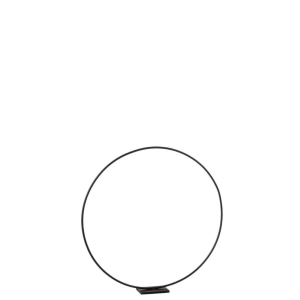 RING ON FOOT METAL BLACK MEDIUM