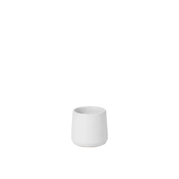 FLOWER POT ROUND CERAMIC WHITE EXTRA SMALL