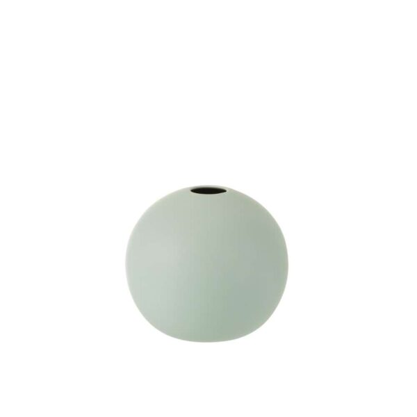 VASE BALL CERAMIC PASTEL GREEN MEDIUM