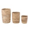 SET OF 3 BASKETS MAÏS BEIGE/BROWN
