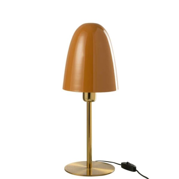 TABLE LAMP METAL OCHRE/GOLD
