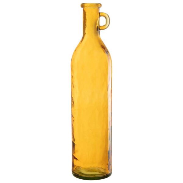 VASE BOTTLE CYLINDER OCHRE