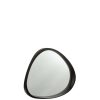 MIRROR GILES MDF/GLASS BLACK SMALL