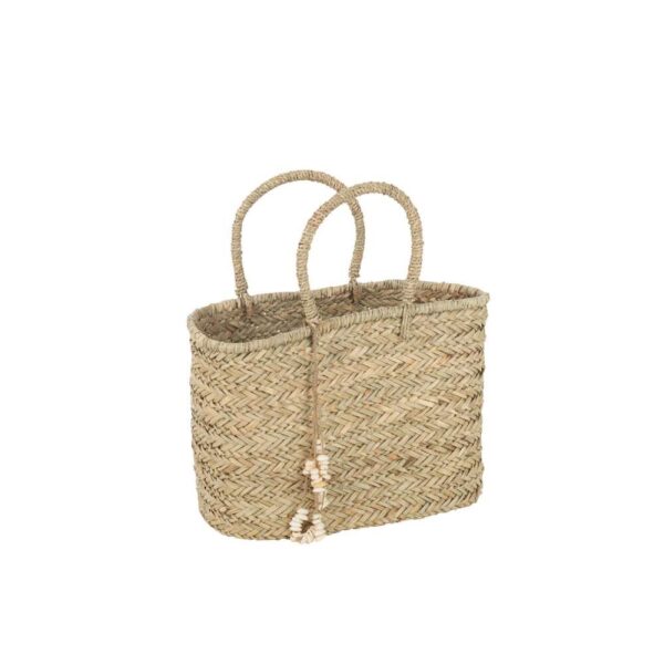 BEACH BAG SHELLS JUTE NATURAL LARGE