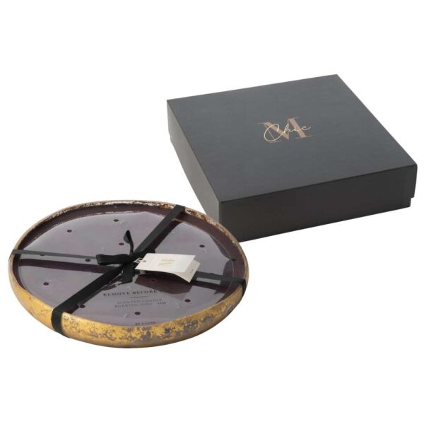SCENTED CANDLE M-CHIC GLASS GOLD/BLACK EXTRA LARGE -35H