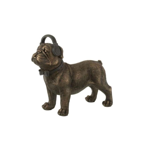 BULLDOG HEADPHONE POLY DARK BROWN LARGE