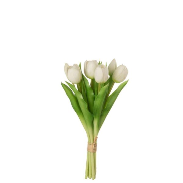 BOUQUET TULIPS 7PIECES PU WHITE SMALL