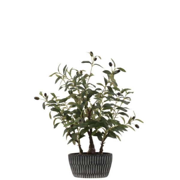 OLIVE TREE IN CEMENT POT ARTIFICIAL GREEN