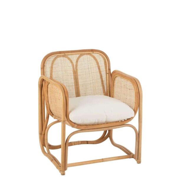 CHAIR+CUSHION CASABLANCA RATTAN NATURAL