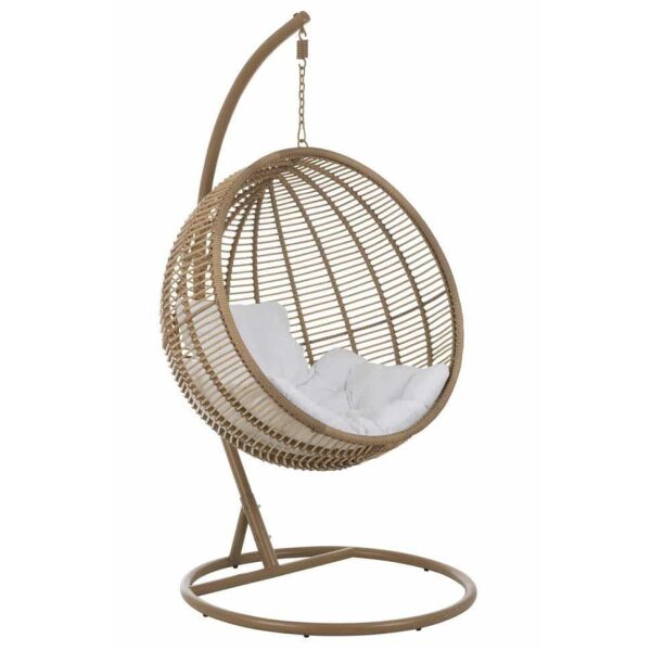HANGING CHAIR ROUND STEEL NATURAL