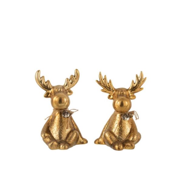 ELK PORCELAIN GOLD SMALL ASSORTMENT OF 2