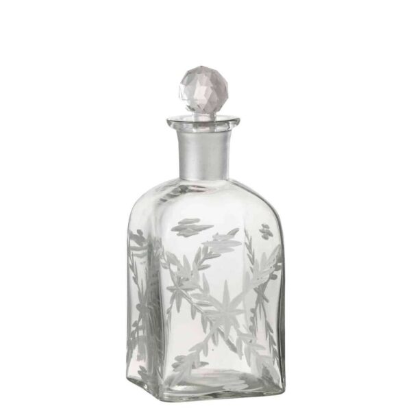 CARAFE CHLOE OVAL GLASS TRANSPARENT/SILVER