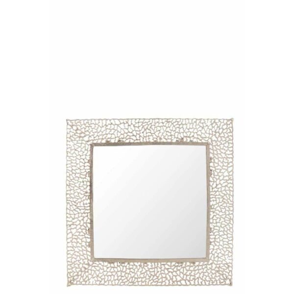 CORAL MIRROR SQUARE METAL CHAMPAGNE