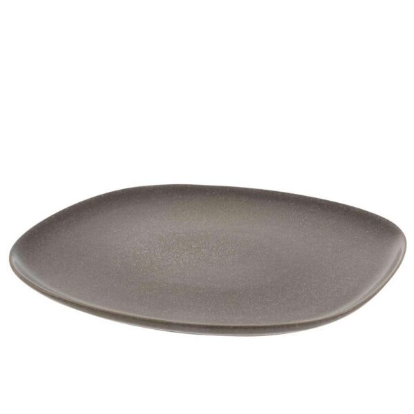 PLATE LOUISE CERAMIC BROWN LARGE