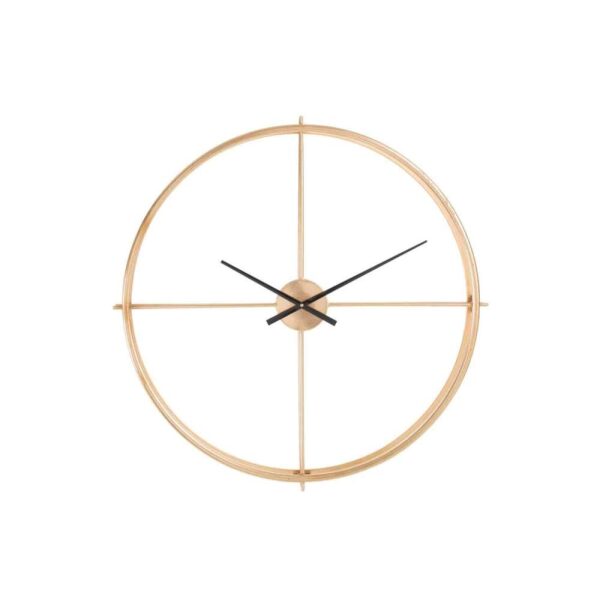 CLOCK ROUND METAL GOLD SMALL