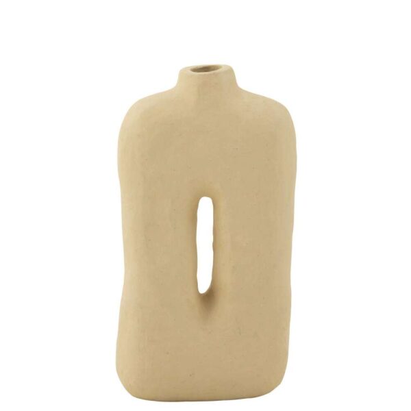 POT SQUARE PAPER MACHE NATURAL