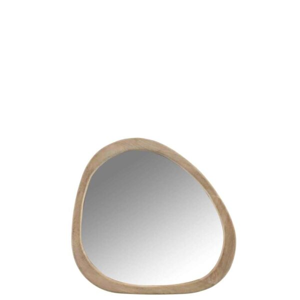 MIRROR IRREGULAR MANGO WOOD SMALL