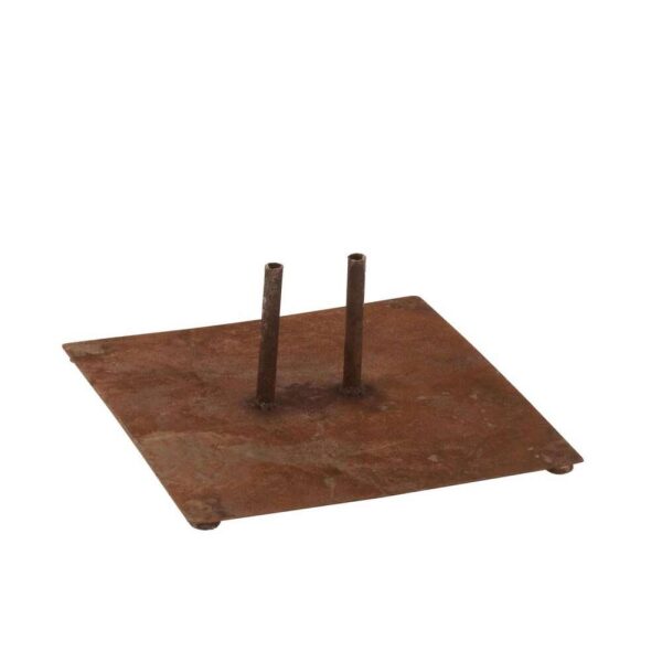 FOOT FOR GARDEN STAKE 2 PIN IRON RUST LARGE