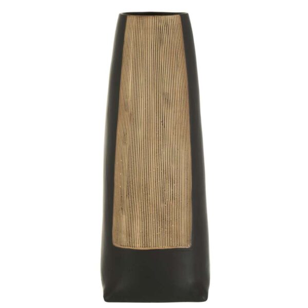 VASE MARIA LONG CERAMIC BLACK LARGE