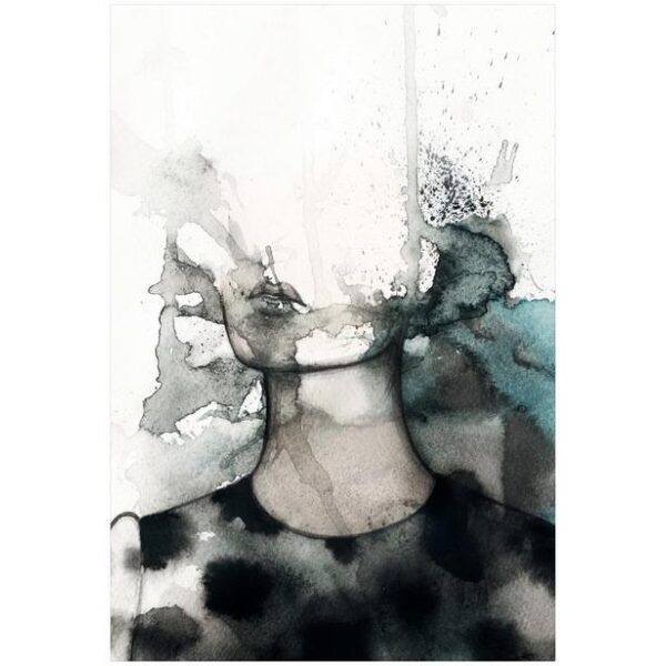 Bilde Canvas Dame Abstrakt 1 50X70Cm