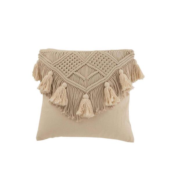 CUSHION COSY COTTON BEIGE SMALL