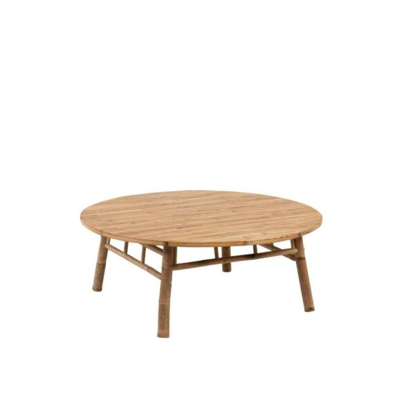 COFFEE TABLE ROUND BAMBOO NATURAL