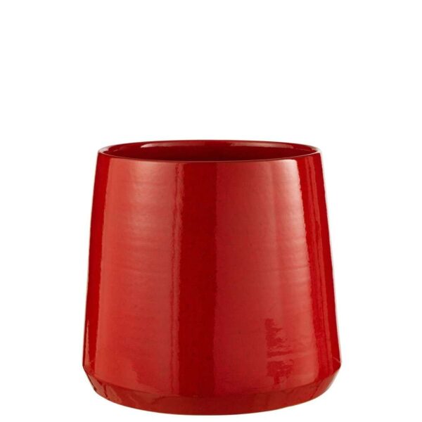 FLOWERPOT ROUND CERAMIC REDRE XLARGE