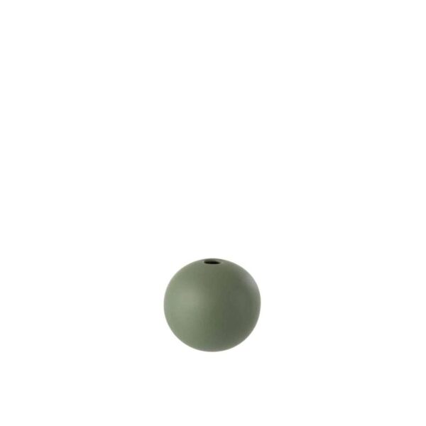 VASE BALL CERAMIC GREEN SMALL