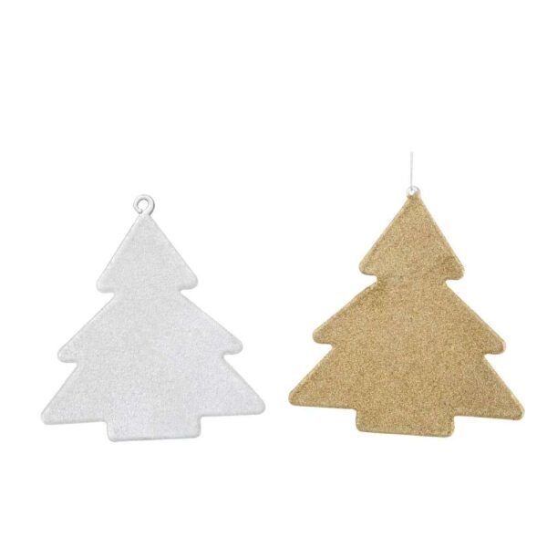 COASTER TREE SHAPE GLASS MATTE WHITE ASSORTMENT OF 2