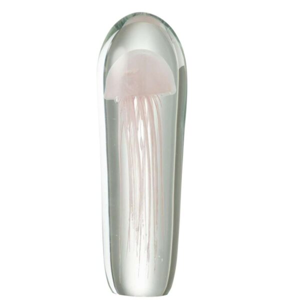 PAPERWEIGHT TOWER MEDUSA GLASS PINK LARGE