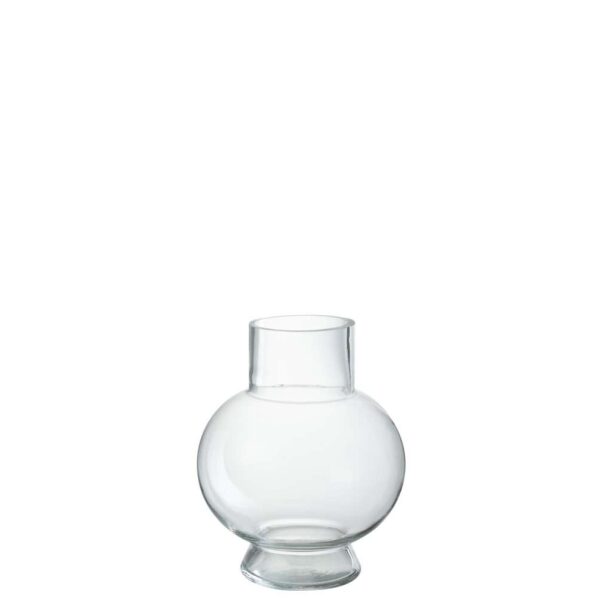 VASE BALL GLASS TRANSPARENT SMALL
