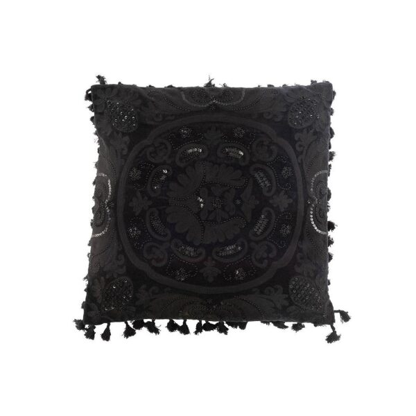 CUSHION MOROCCAN COTTON BLACK