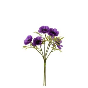 BOUQUET POPPY PLASTIC PURPLE