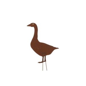 DECORATION GARDEN DUCK IRON RUST