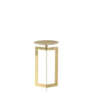 CANDLE HOLDER STAINLESS STEEL GOLD SMALL
