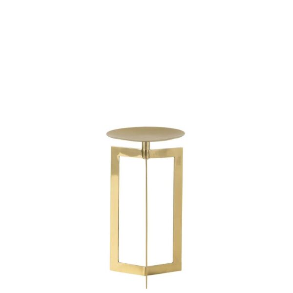 CANDLE HOLDER STAINLESS STEEL GOLD SMALL