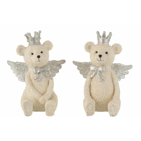 PIGGY BANK BEAR CROWN PORZ WHITE/GREY LARGE ASSORTMENT OF 2